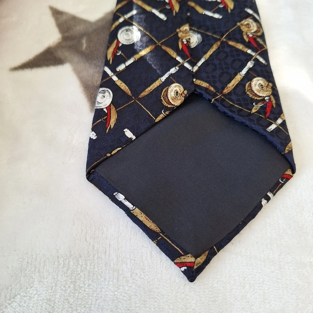 Vintage LL Bean Mens Fly Fishing Tie 100%‎ Silk Made In The USA Outdoor Gift